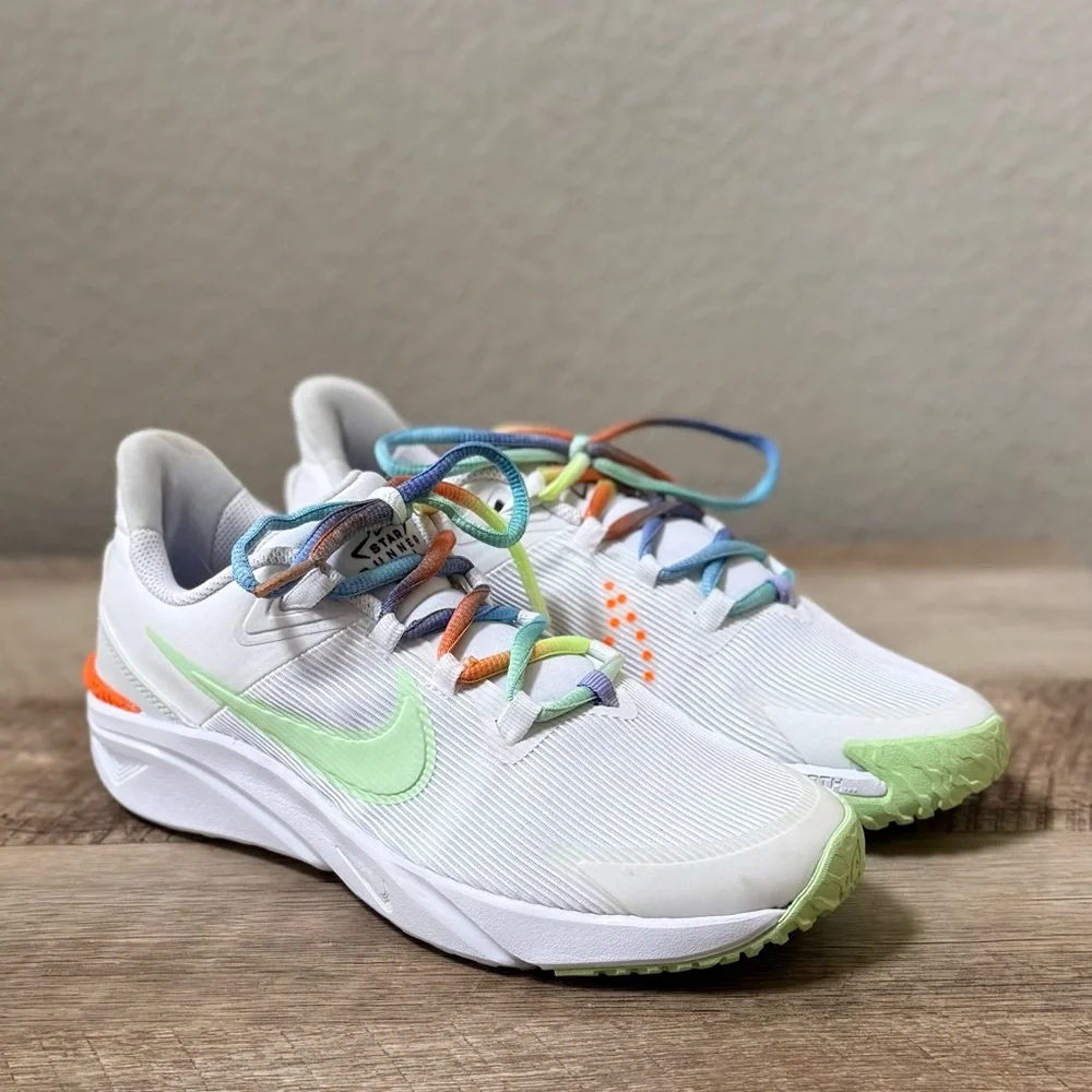 NIKE 7 Youth Star Runner 4 Sneakers / Women’s 8.5 9 Pastel Colorful Neon Shoes - Picture 2 of 14